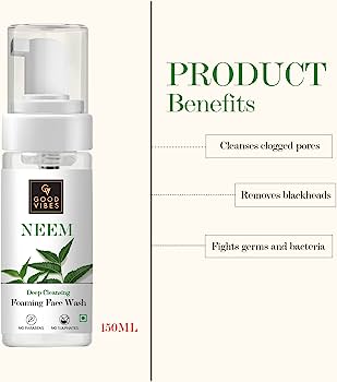 Good Vibes Neem Deep Cleansing Foaming Face Wash 150ml