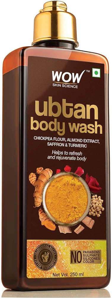 WOW Skin Science Ubtan Foaming Hydrating Body Wash Womens Body Wash