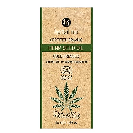 Hm Herbal Me Certified Organic Oil For Face & Hair 50 ml | Hemp Seed Oil