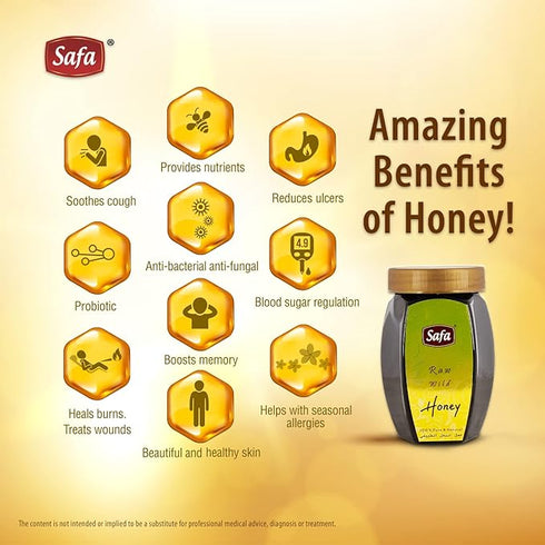 Safa Raw Wild Honey | Immunity Boosters For Adults And Children