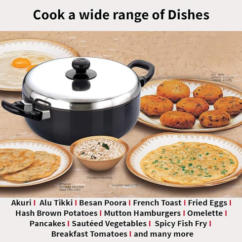 Hawkins Futura Non-stick All-Purpose Pan Handi 3 L with Lid (NAP30)