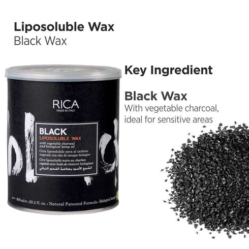 Rica Black Liposoluble Wax 800ml
