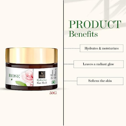 Good Vibes Hydrating Rose Face Mask 100g