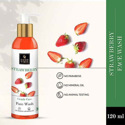Good Vibes Gentle Care Face Wash - Strawberry 120ml