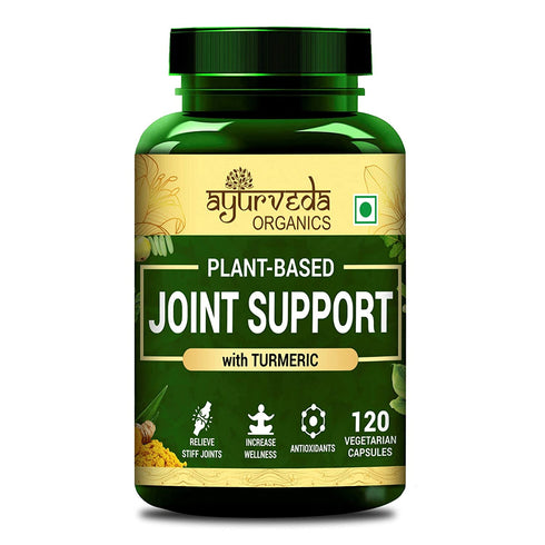 Ayurveda Organics Plant Based Joint Support Supplement with Alfalfa Turmeric Ginger Extract and Other Natural Herbs 120 Vegetarian Capsules 250g