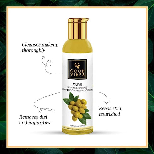 Good Vibes Skin Nourishing Makeup Cleansing Lotion - Olive