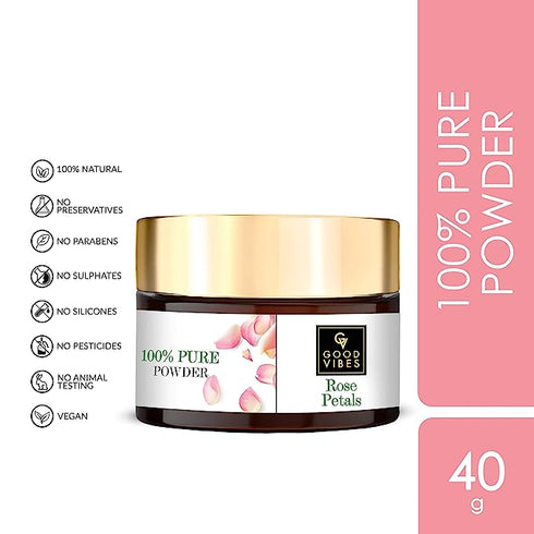 Good Vibes Rose Petals 100% Pure Powder