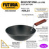Hawkins Futura Deep Fry Pan Flat Bottom 2.5 L 26 cm Diameter (ADL25)