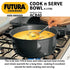 Hawkins Futura Hard Anodized Cook-n-Serve Bowl 23 cm Diameter 4 L with Lid (ACB40)