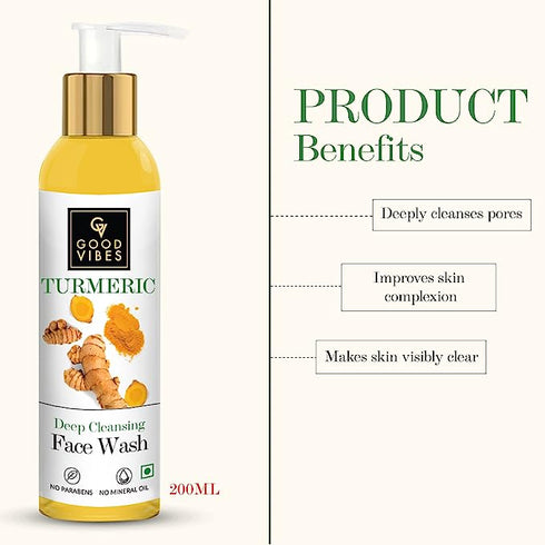 Good Vibes Turmeric Deep Cleansing Face Wash