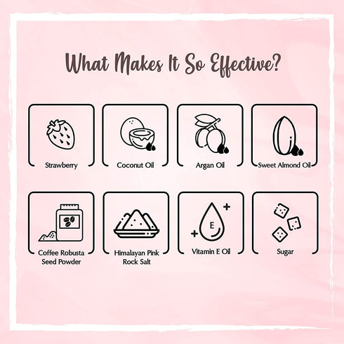 the beauty co Strawberry Coffee Scrub For Face and Body