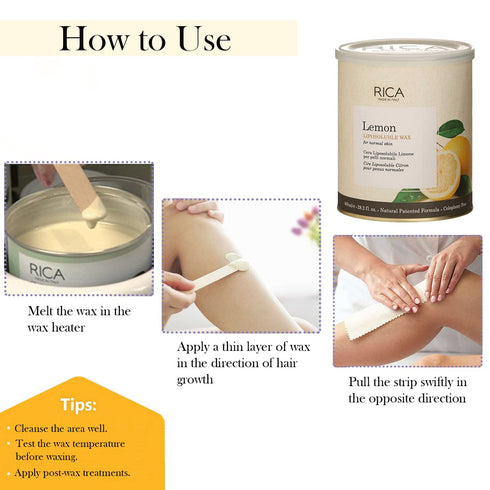 Rica Lemon Liposoluble Wax 800ml