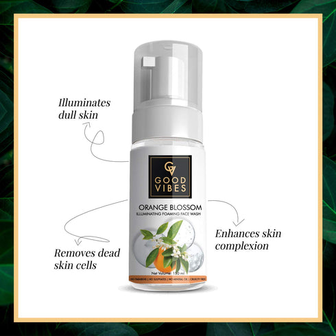 Good Vibes Illuminating Foaming Face Wash - Orange Blossom 150ml