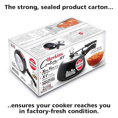 Hawkins Contura Black XT 2 L Induction Bottom Pressure Cooker (CXT20)