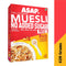 ASAP Wholegrain High Protein Breakfast Muesli | NO ADDED SUGAR 84% Almonds + 4 Toasted Grains Oats Wheat Rice and Ragi 420g