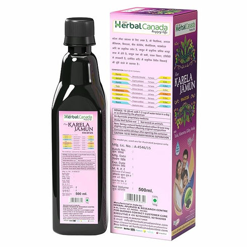 Herbal Canada Neem Karela Jamun Swaras 500ml