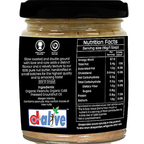 D-Alive Peanut Butter (Unsweetened)