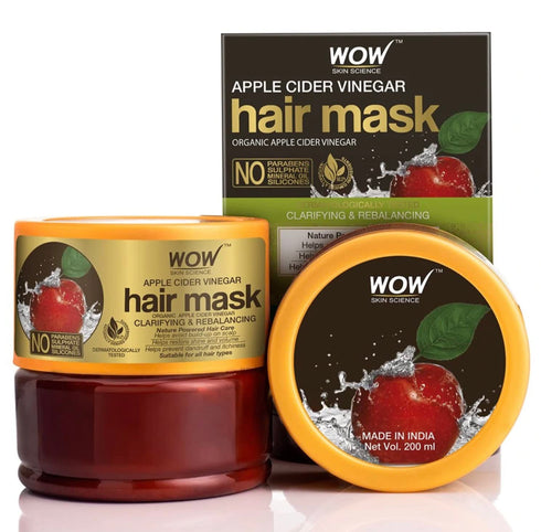 WOW Skin Science Apple Cider Vinegar Hair Mask Deep Conditioner with Argan Oil