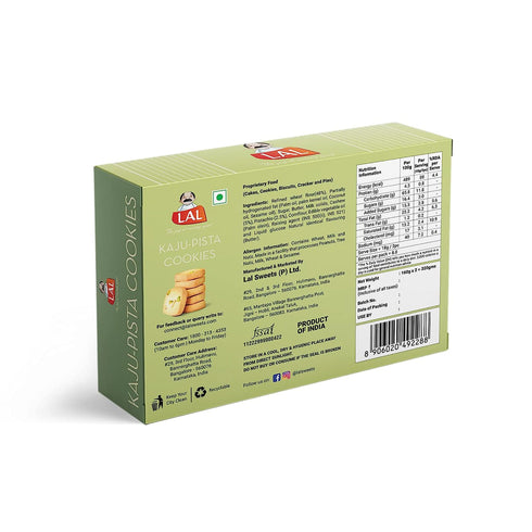 Lal Sweets Kaju Pista Cookies 400g