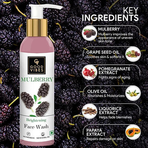 Good Vibes Mulberry Brightening Face Wash