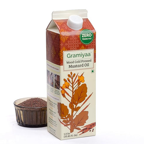 Gramiyaa Wood Cold Pressed Mustard Oil