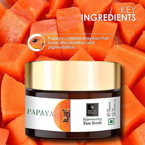 Good Vibes Papaya Rejuvenating Face Scrub