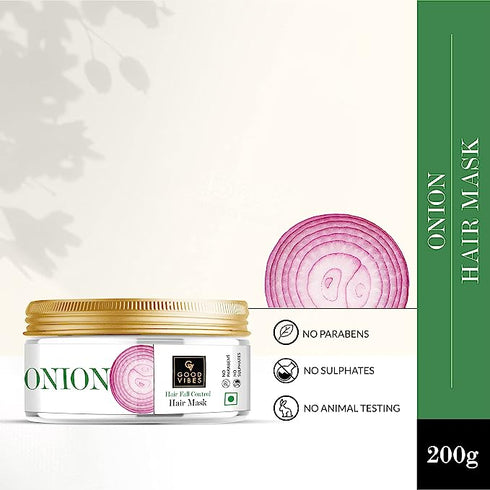 Good Vibes Onion Hair Fall Control Hair Mask 200g