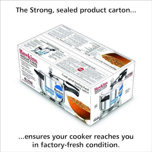 Hawkins Stainless Steel 4 L Induction Bottom Pressure Cooker (HSS40)