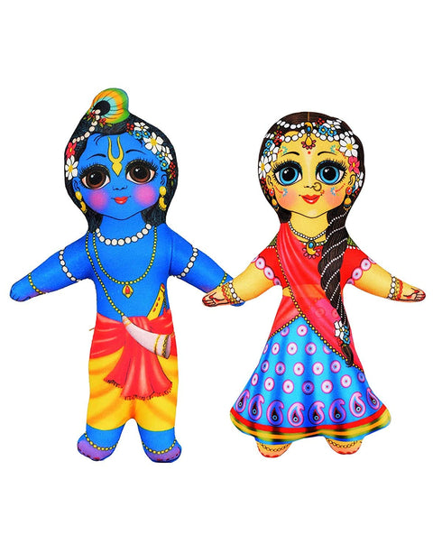 Radha Krishna Baby Soft Toys | Krishna Balram Soft Toys 350g
