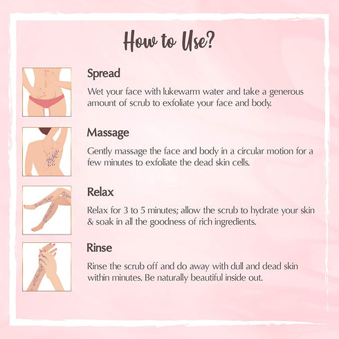 the beauty co Strawberry Coffee Scrub For Face and Body