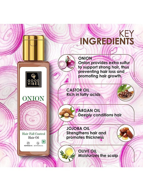 Good Vibes Onion Hair Fall Control Hair Serum
