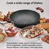 Hawkins Futura Hard Anodised Kadai Deep-Fry Pan with Steel Lid