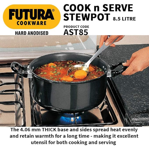 Hawkins Futura Cook n Serve Stewpot 28 cm Diameter 8.5 L with Lid (AST85)