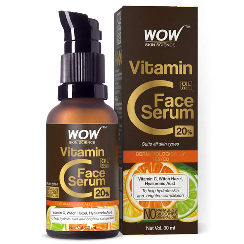 WOW Skin Science Vitamin C Serum for Face with Hyaluronic Acid