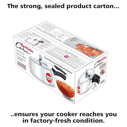 Hawkins Contura Pressure Cooker 3.5 Litre - Silver (HC35)