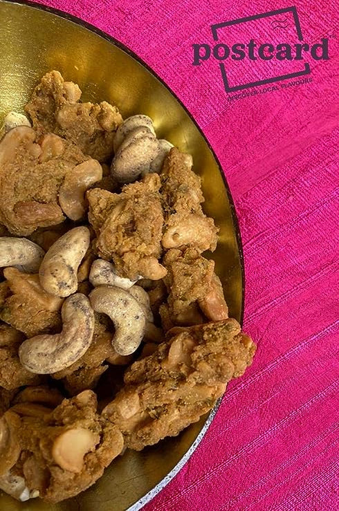 Postcard Hyderabadi Kaju Pakoda