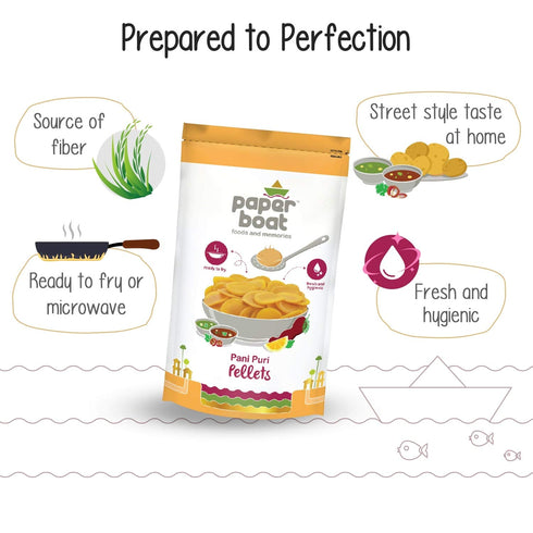 Paper Boat Pani Puri Pellets