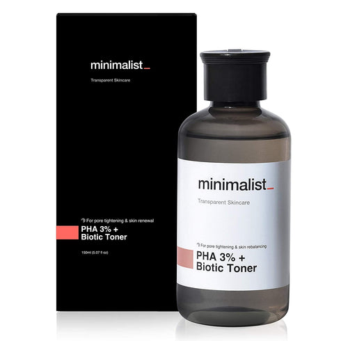 Minimalist PHA 3% Alcohol Free Face Toner, 150 ml | Pore Tightening & Mild Exfoliation For Oily, Acne Prone, Sensitive & Normal Skin | Hydrating Face Toner For Glowing Skin (Toner)