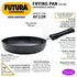 Hawkins Futura Hard Anodised Frying Pan 22 cm Diameter with Lid 1 L (AF22RS)