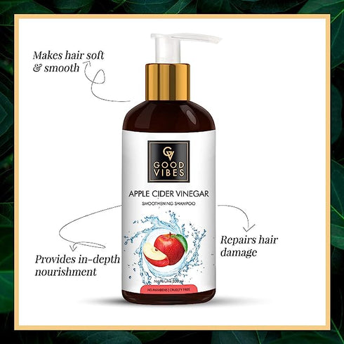 Good Vibes Apple Cider Vinegar Smoothening Shampoo 200ml