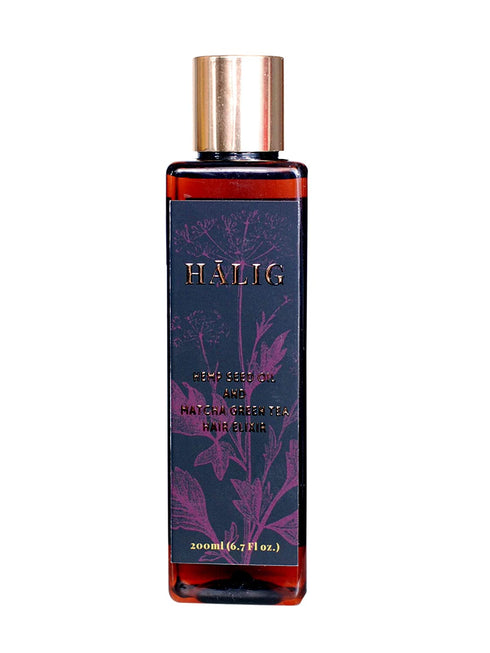 Halig Hemp seed oil and matcha green tea hair elixir 200ml