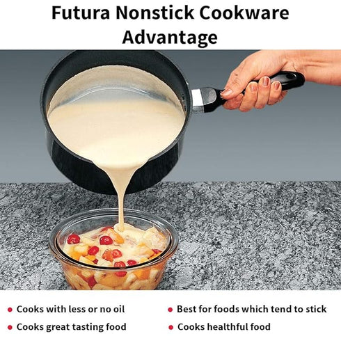 Hawkins Futura Non-stick Sauce Pan 14 cm Diameter 1 L (NS10)