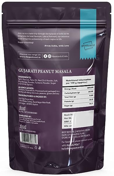 Postcard Gujarati Peanut Masala