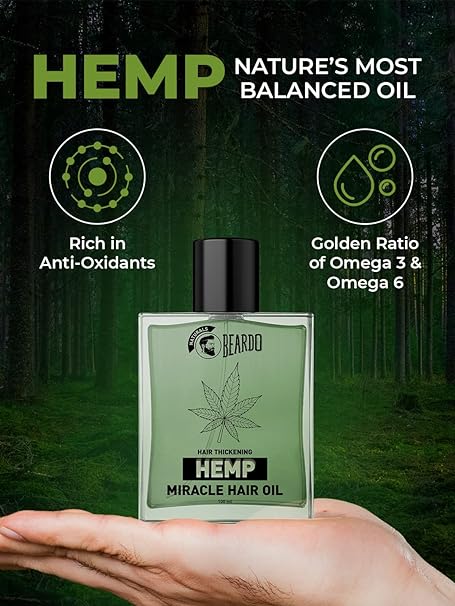 Beardo Hair Thickening Hemp Miracle Hair Oil