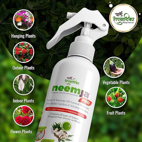 Parle Ropvatika Neemja Pro Organic Neem Oil And Karanja Oil For Plants Insects Spray 500ml