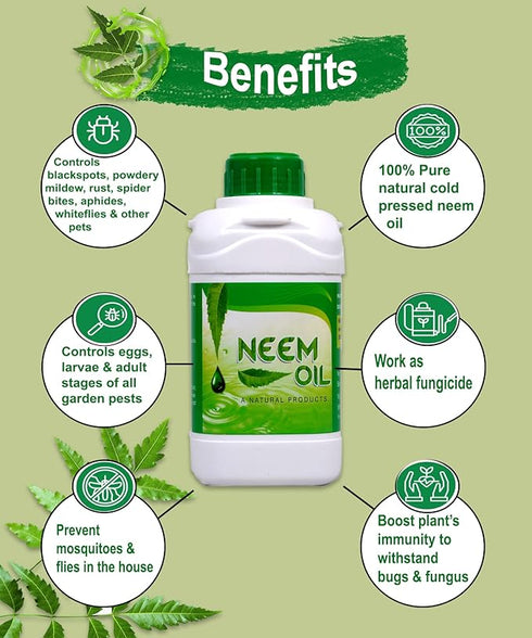 YK Laboratories Cold Pressed Water Soluble Neem Oil for Spray on Plants and Garden