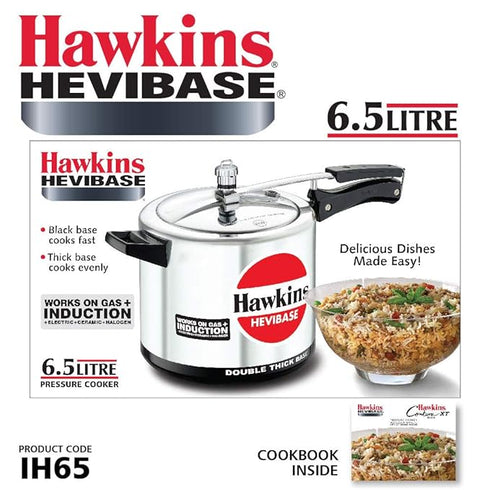 Hawkins Hevibase 6.5 L Induction Bottom Pressure Cooker (IH65)