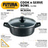 Hawkins Futura Non-stick Cook-n-Serve Bowl with Glass Lid 23 cm Diameter 3 L (NCB30G)