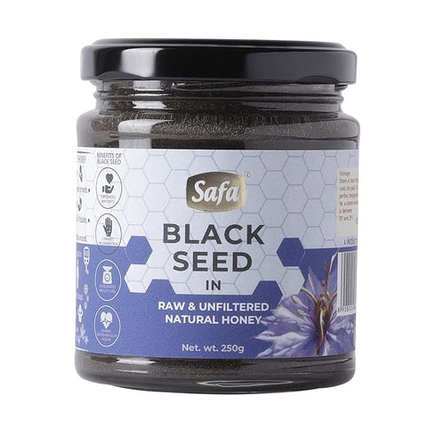 Safa Black Seed Honey Immune Booster Organic Honey Raw Unprocessed