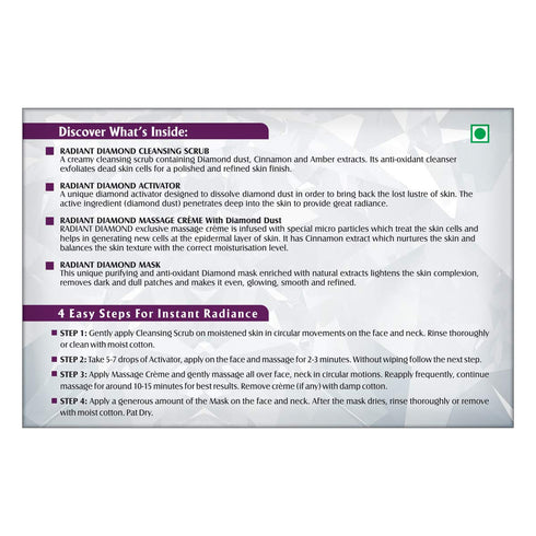 Lotus Radiant Diamond Cellular Radiance Salon Grade Single Facial Kit